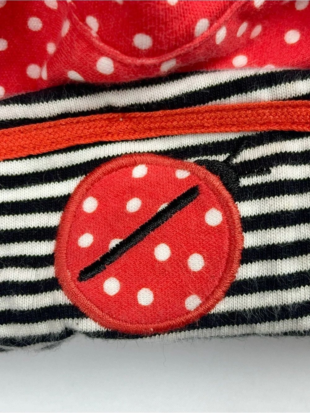 Gymboree 2011 Ladybug Red Polka Dot Rainbow Tag Vintage Sun Hat S/M